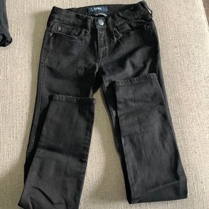 Black Aero low rise skinny jeans